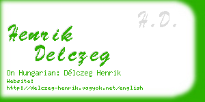 henrik delczeg business card